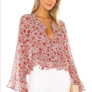 Misa Los Angeles x Revolve Damaris Top Red S